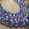 Truly Rare - AAAAA - High Quality - Natural Gorgeous Blue - TANZANITE - Faceted Coind Shape Briolett Sparkle size - 4 - 5.5 mm - 39pcs